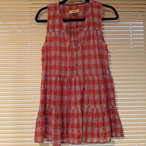 Tiered sleeveless top from Anthropologie